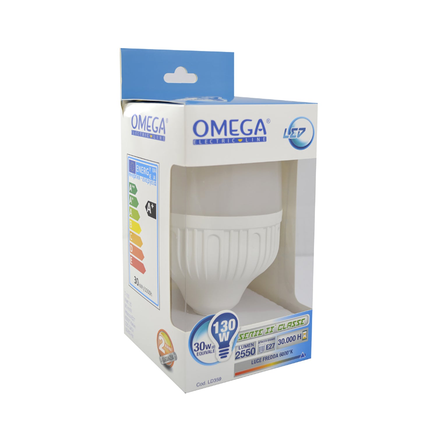 OMEGA - Lampadina Led T-Bulb T100 30W 6500K 2700LM E27
